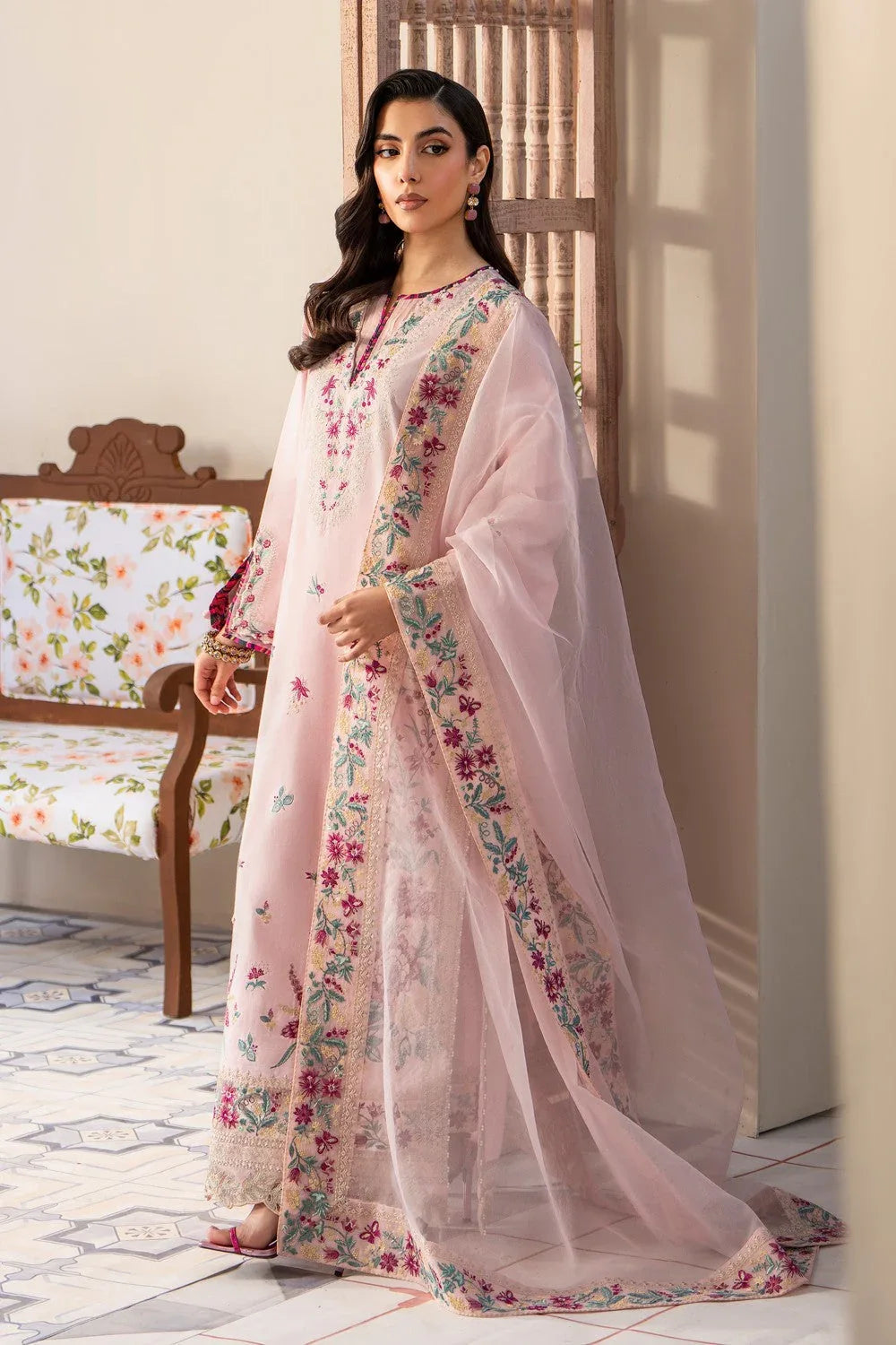 Maryum N Maria | Luxury Lawn 25 | ARNINA - MS50112 - Aqsa Fabrics
