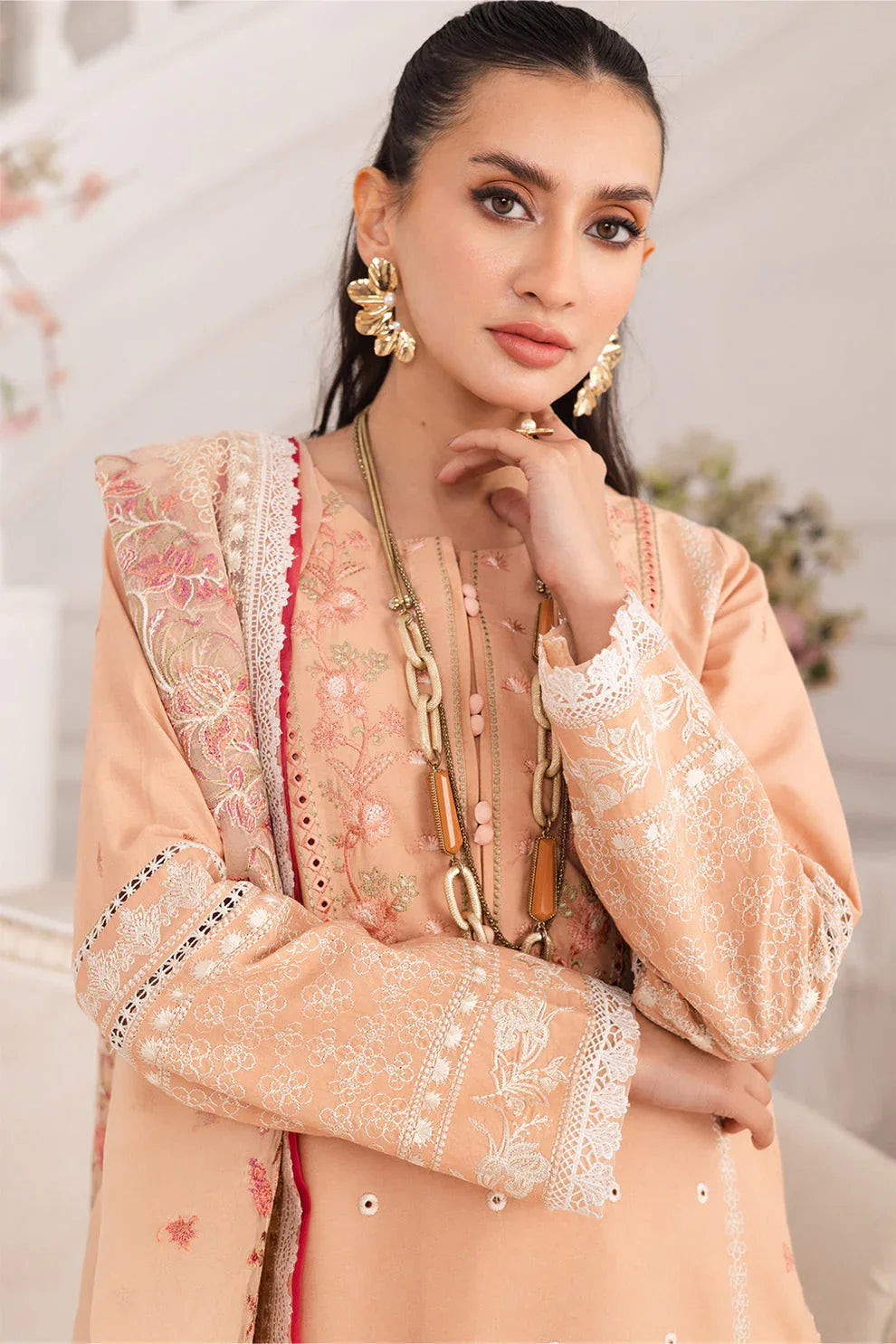 Maryum N Maria | Mira Luxury Lawn | SIMIN - FS50113 - Aqsa Fabrics