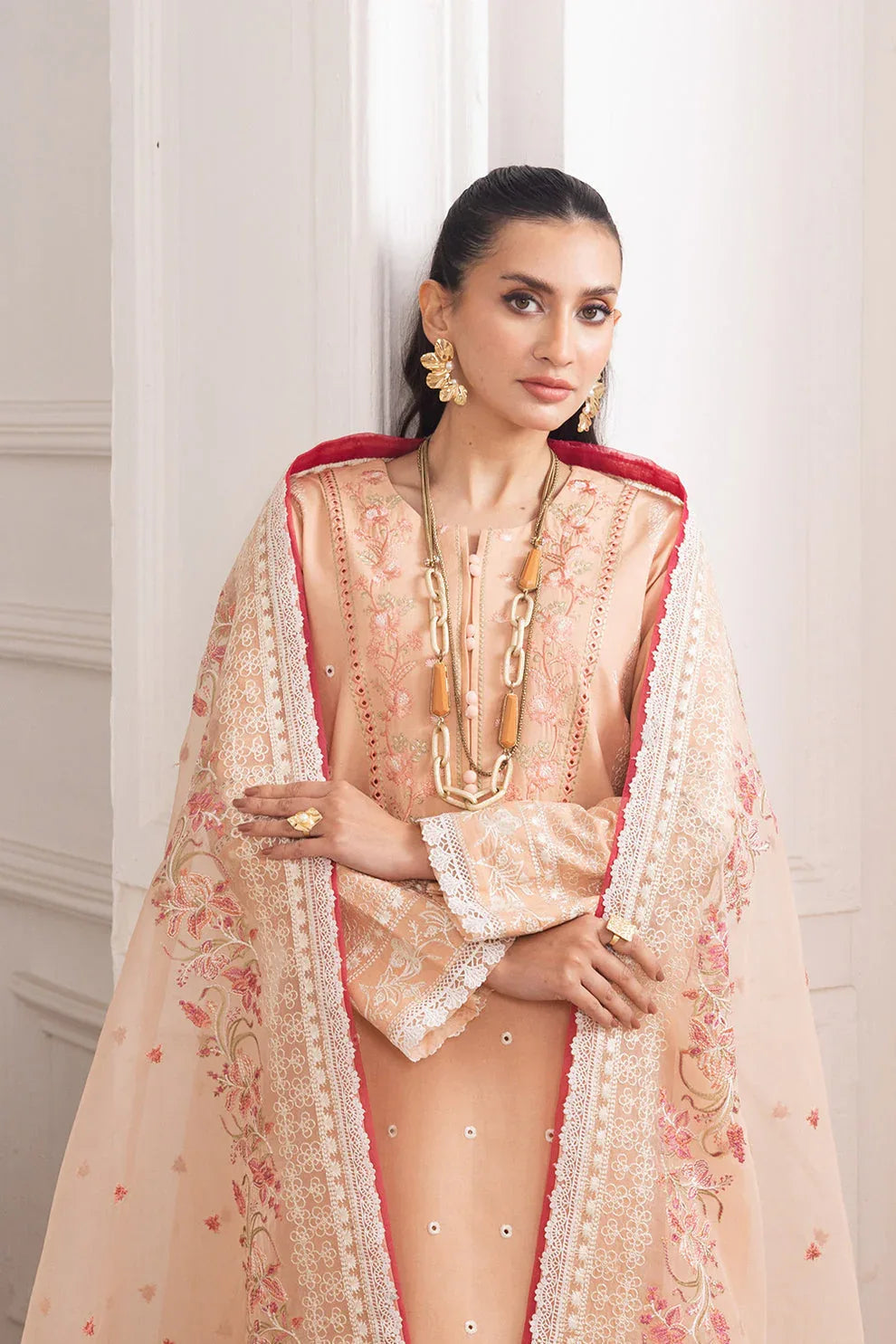 Maryum N Maria | Mira Luxury Lawn | SIMIN - FS50113 - Aqsa Fabrics