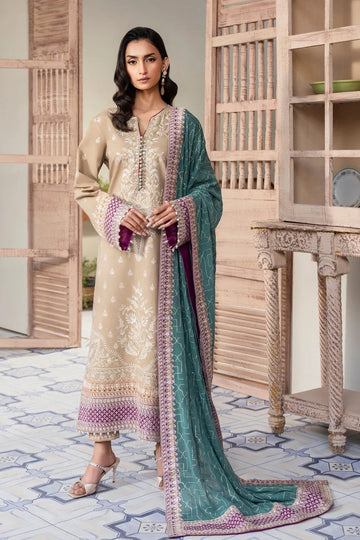 Maryum N Maria | Luxury Lawn 25 | ASHA - MS50113 - Aqsa Fabrics