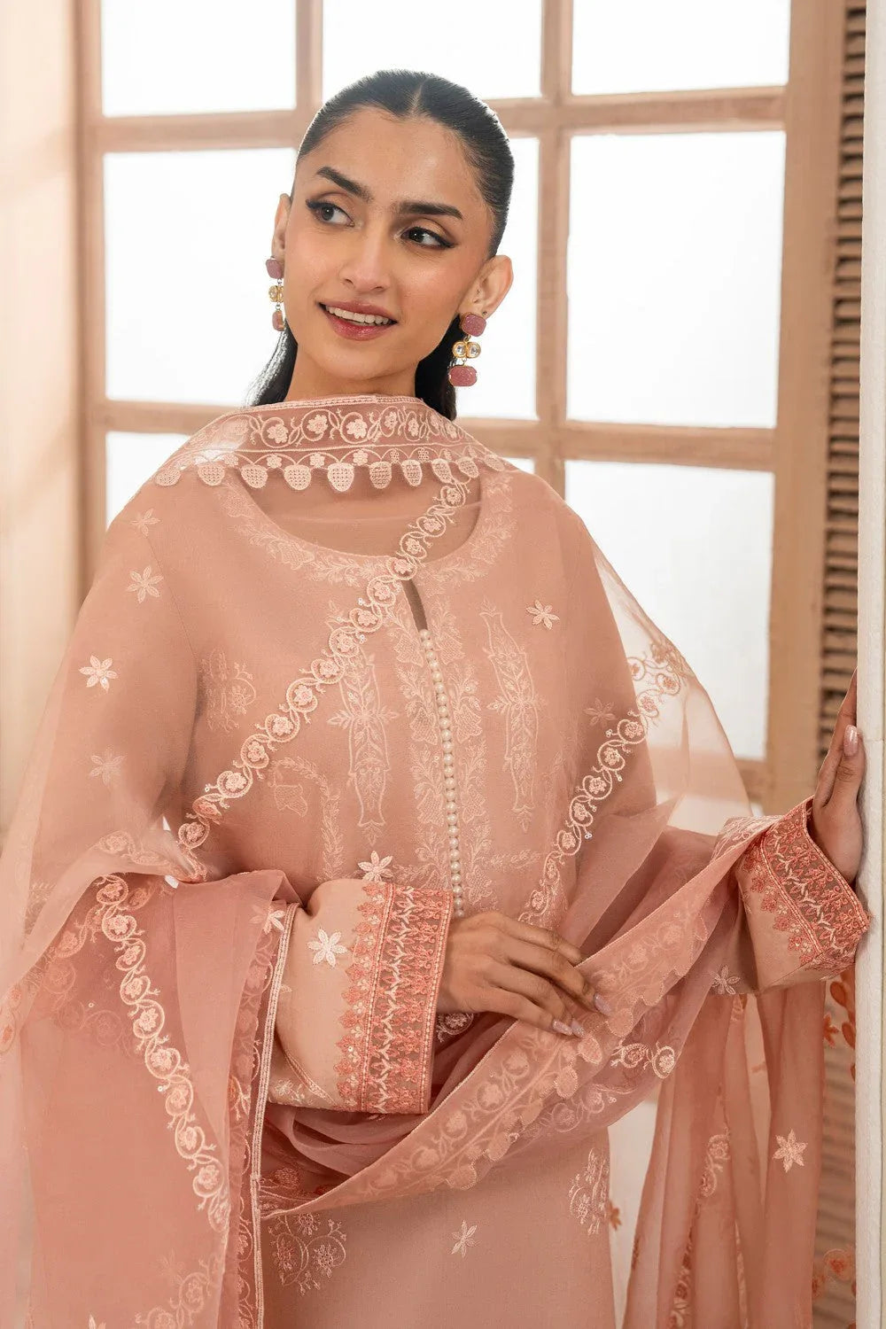Maryum N Maria | Luxury Lawn 25 | AFRA - MS50114 - Aqsa Fabrics