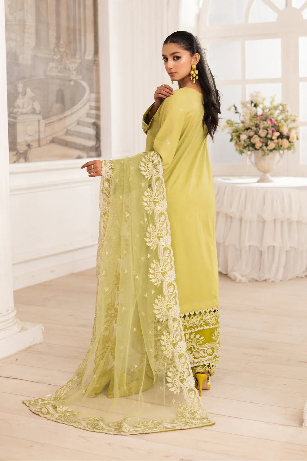Maryum N Maria | Mira Luxury Lawn | MOZHDEH - FS50115 - Aqsa Fabrics
