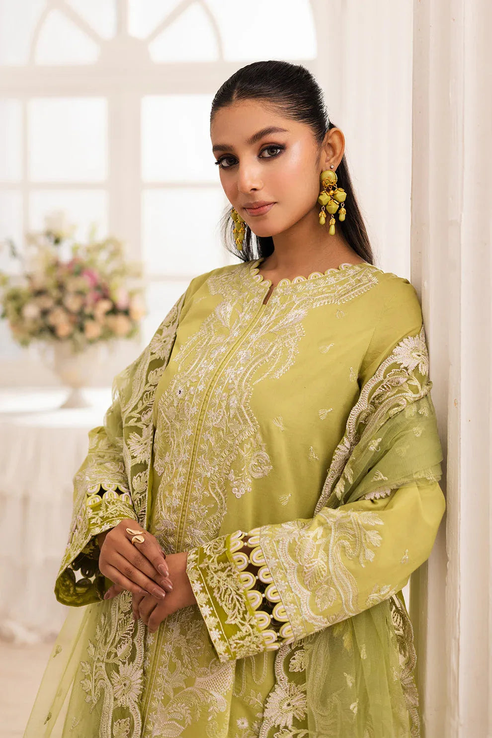 Maryum N Maria | Mira Luxury Lawn | MOZHDEH - FS50115 - Aqsa Fabrics