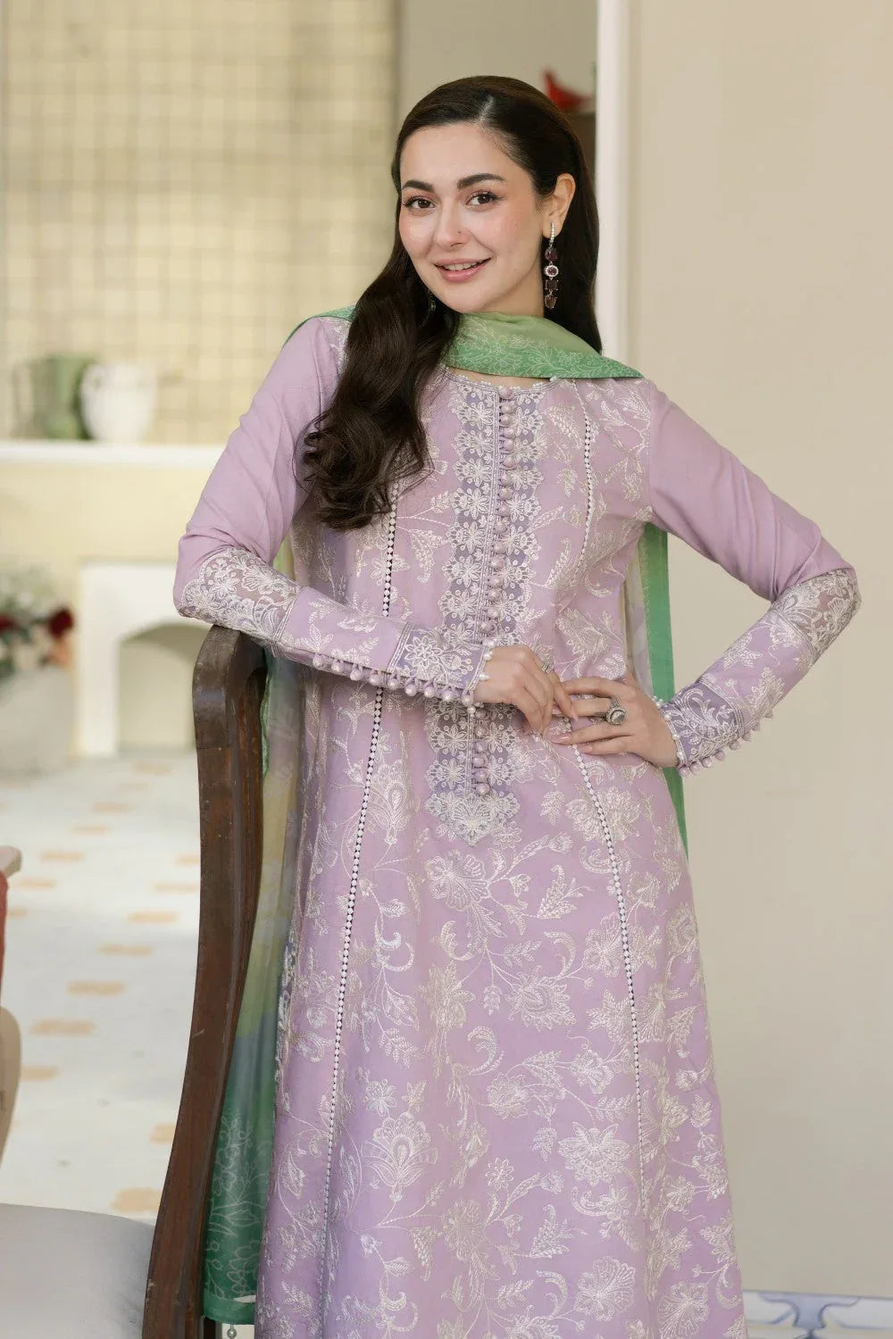 Maryum N Maria | Luxury Lawn 25 | ALEIA - MS50115 - Aqsa Fabrics