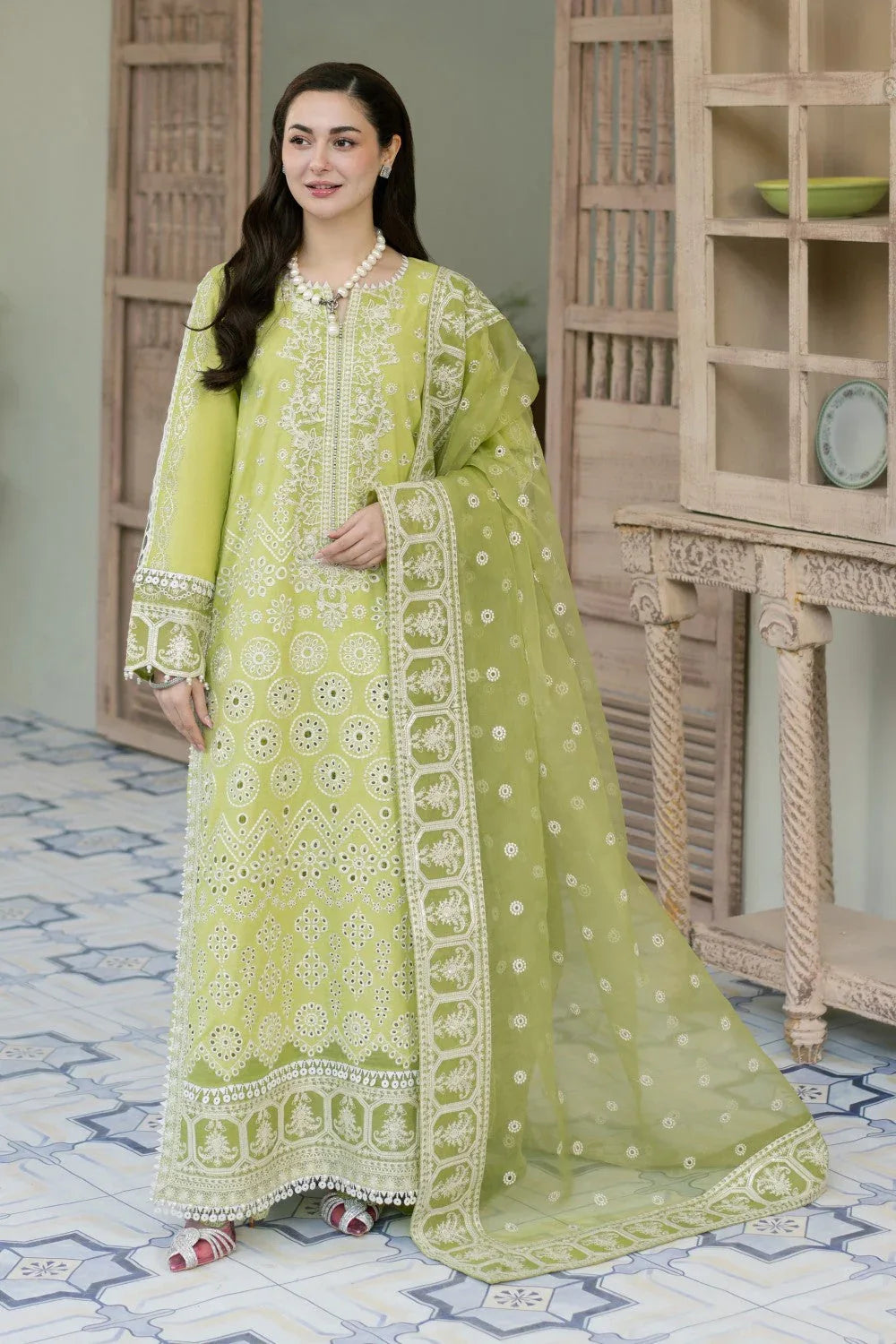 Maryum N Maria | Luxury Lawn 25 | ALIYA - MS50117 - Aqsa Fabrics