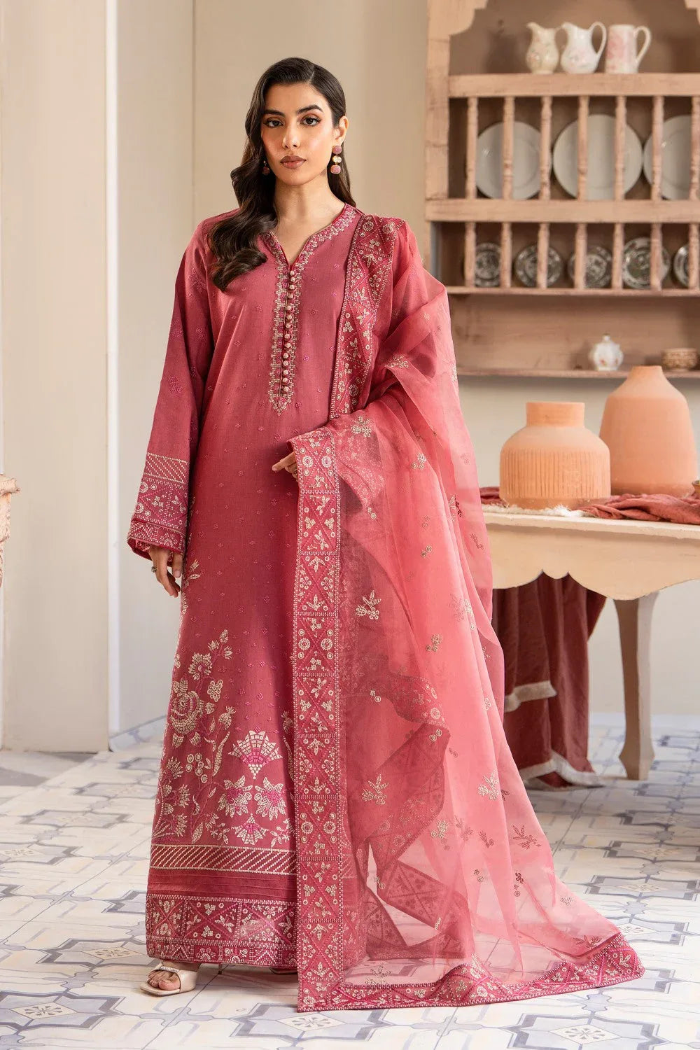 Maryum N Maria | Luxury Lawn 25 | ADRA - MS50118 - Aqsa Fabrics