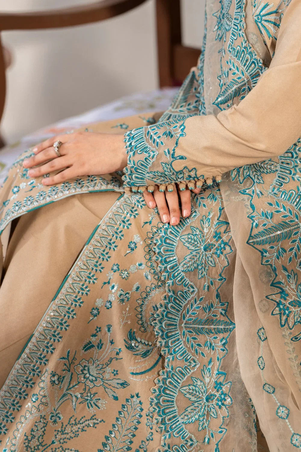 Maryum N Maria | Luxury Lawn 25 | ASHYA - MS50119 - Aqsa Fabrics