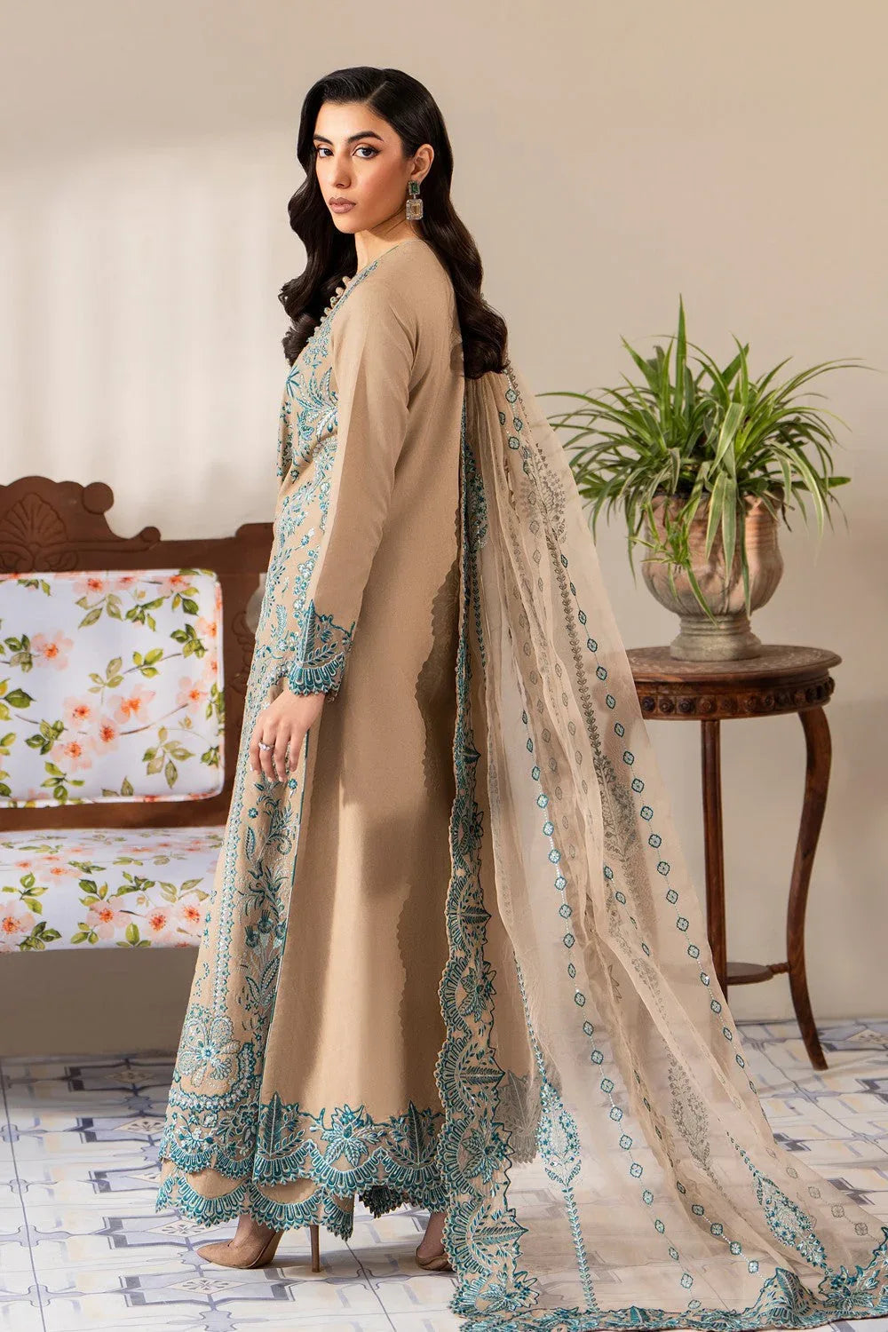 Maryum N Maria | Luxury Lawn 25 | ASHYA - MS50119 - Aqsa Fabrics