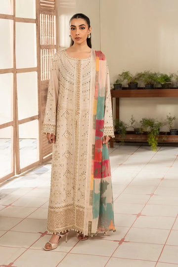 Maryum N Maria | Luxury Lawn 25 | ABIA - MS50120 - Aqsa Fabrics