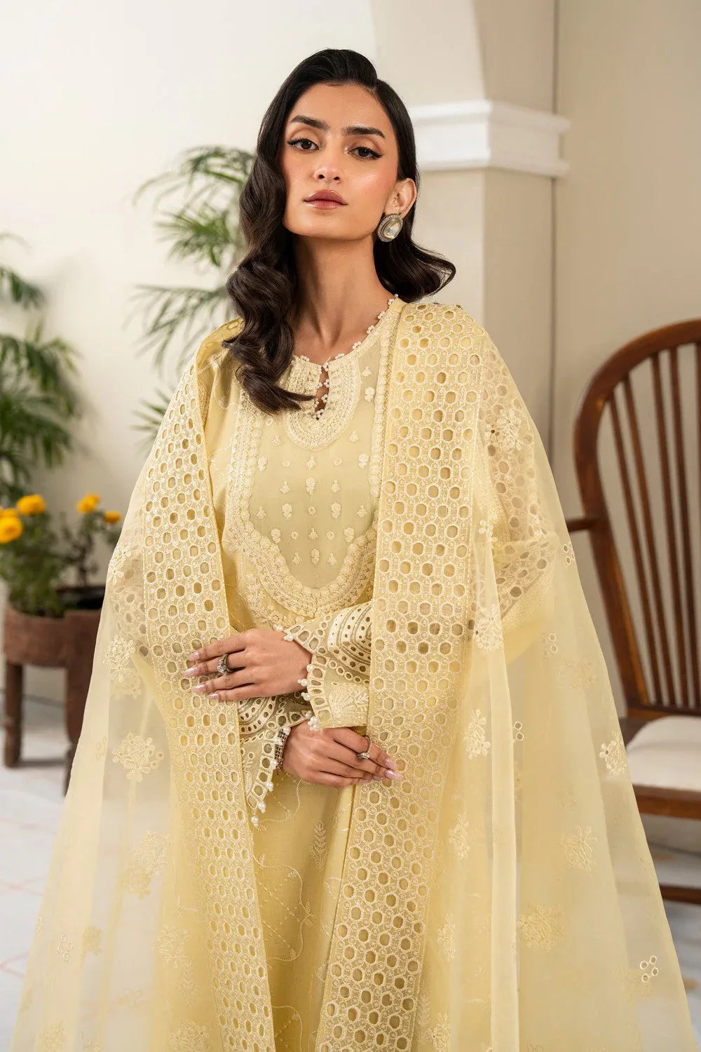 Maryum N Maria | Luxury Lawn 25 | ALZENA - MS50121 - Aqsa Fabrics