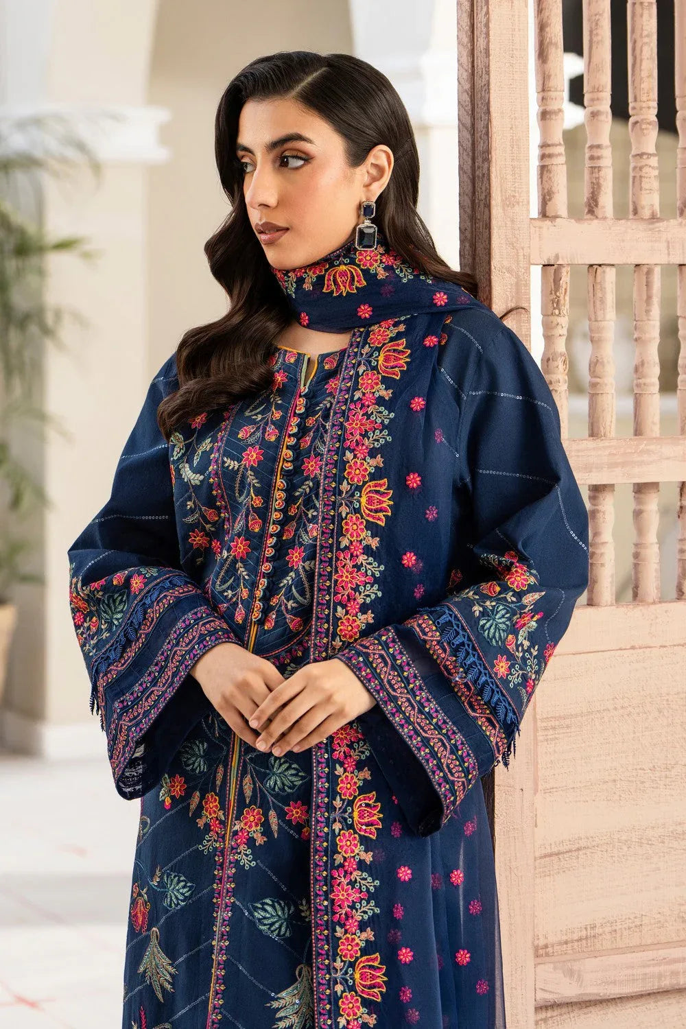 Maryum N Maria | Luxury Lawn 25 | ARAYA - MS50124 - Aqsa Fabrics