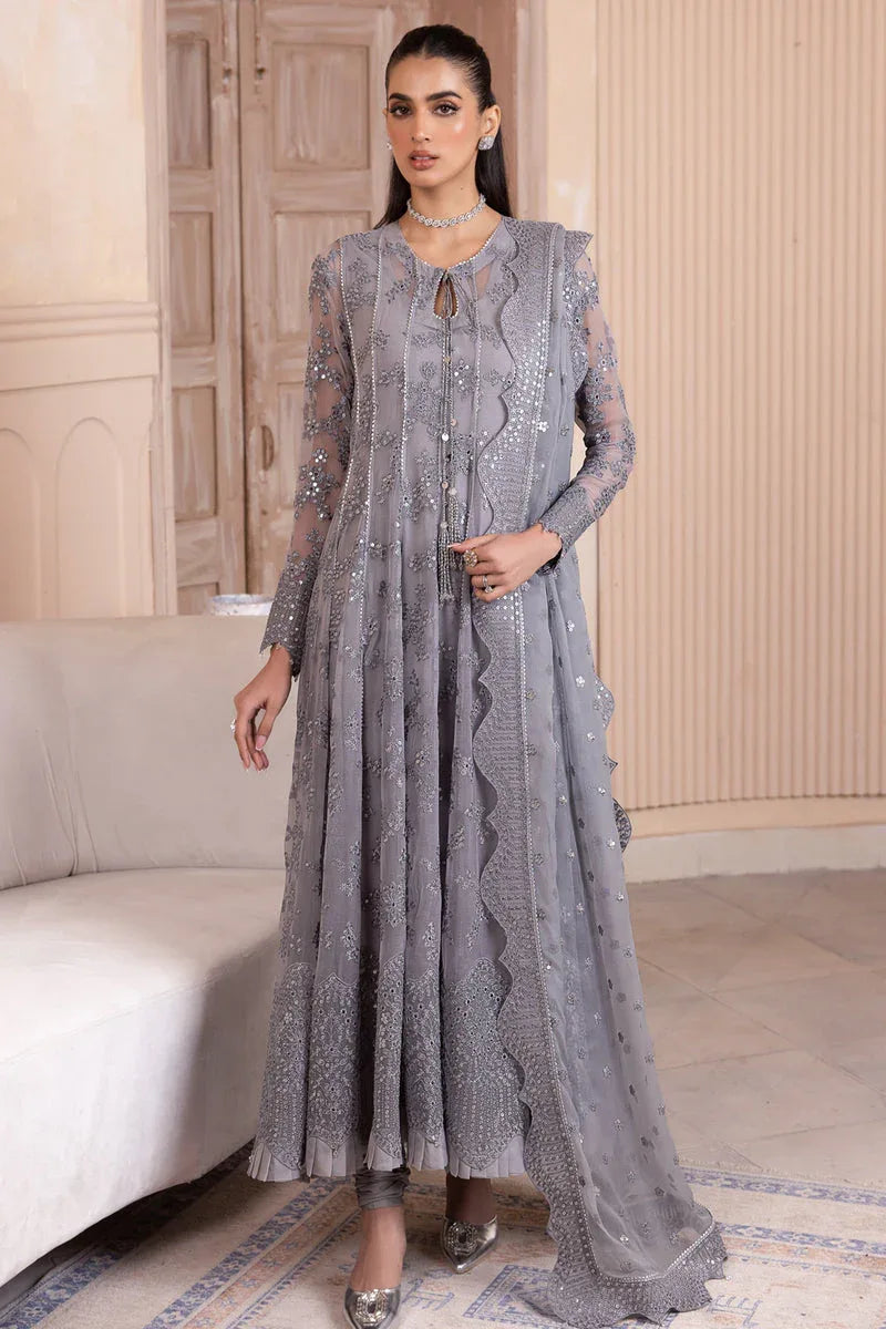 Jazmin | Formals Collection | CHIFFON UC-3045 - Aqsa Fabrics