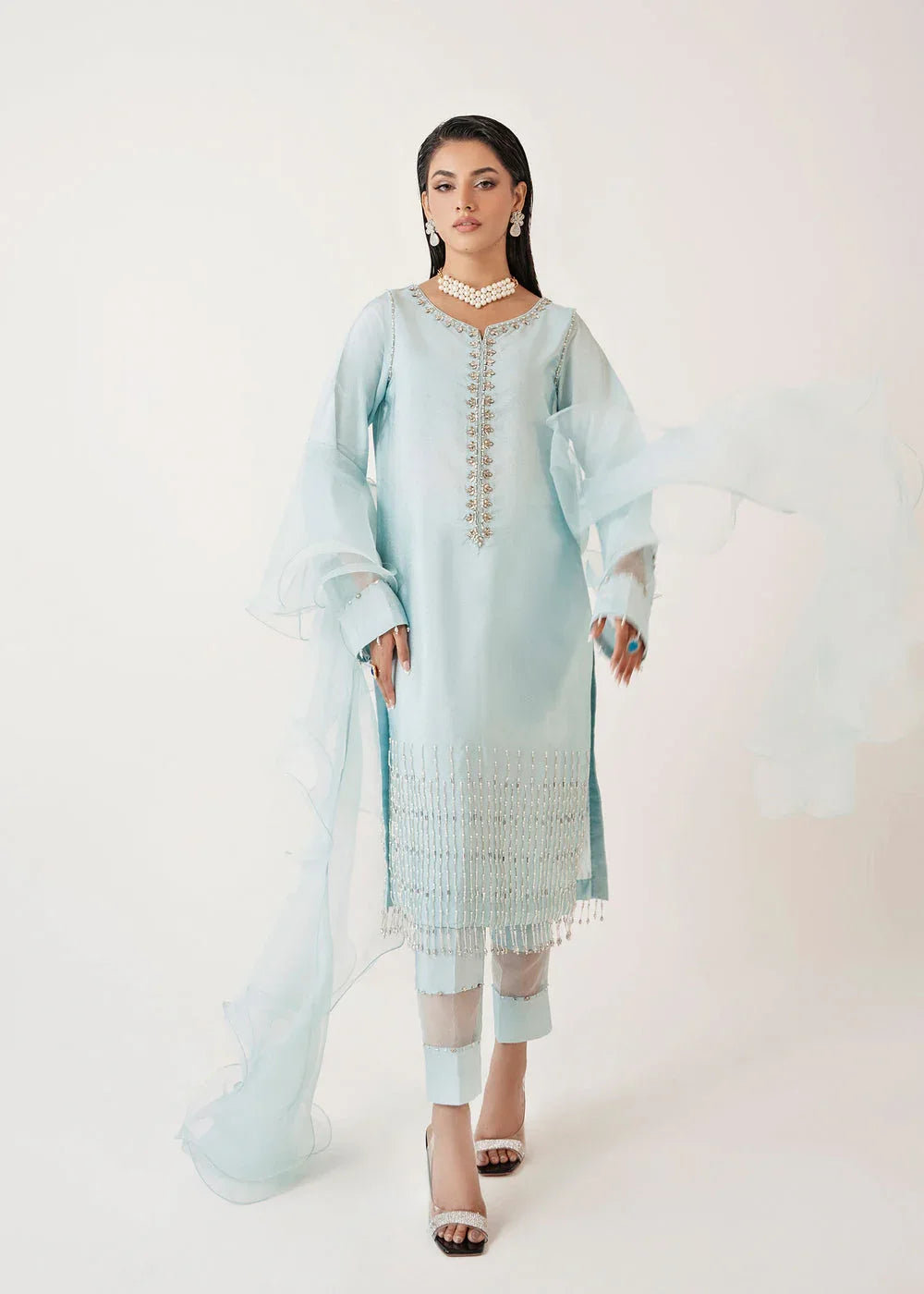Dastoor | Euphoria Luxury Pret 24 | Misty - Aqsa Fabrics