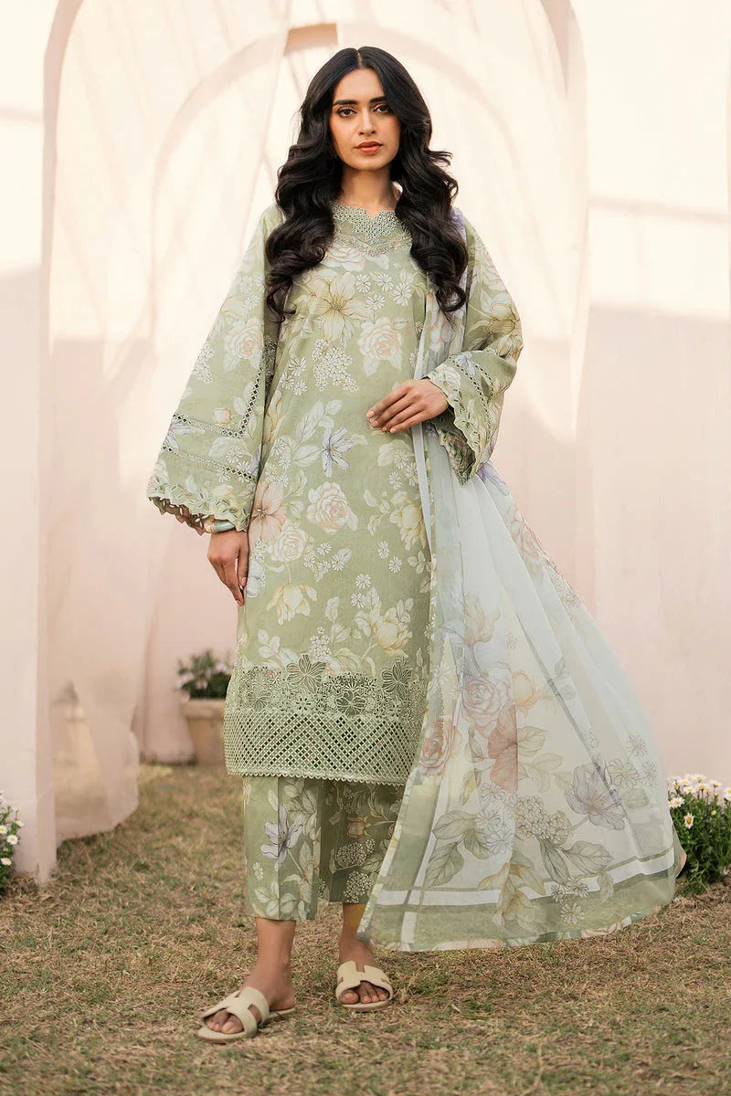 Baroque | Luxury Pret 24 | LAWN UF-596 - Aqsa Fabrics