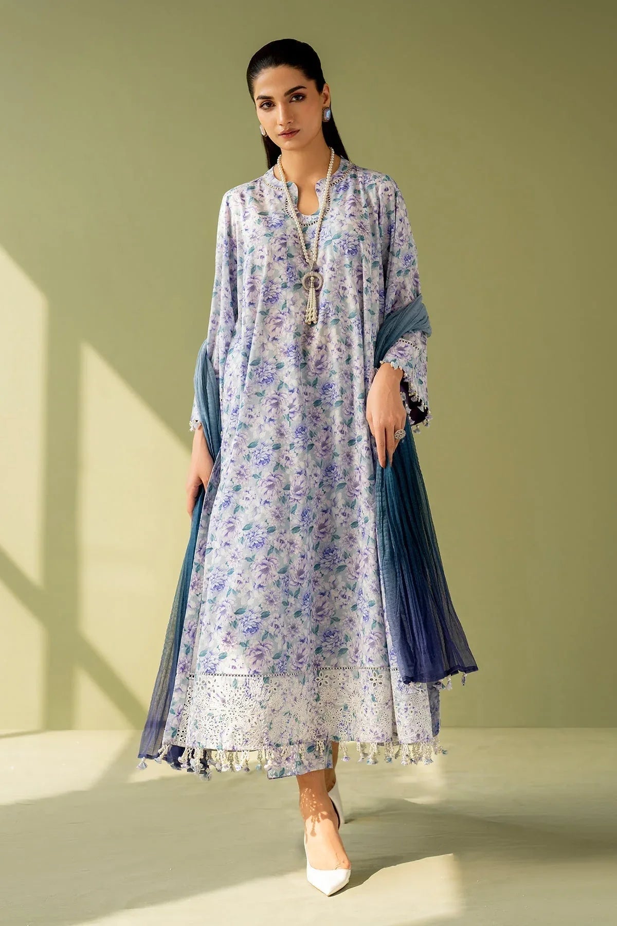 Baroque | Eid Printique | EMBROIDERED PRINTED LAWN UF-4167 - Aqsa Fabrics