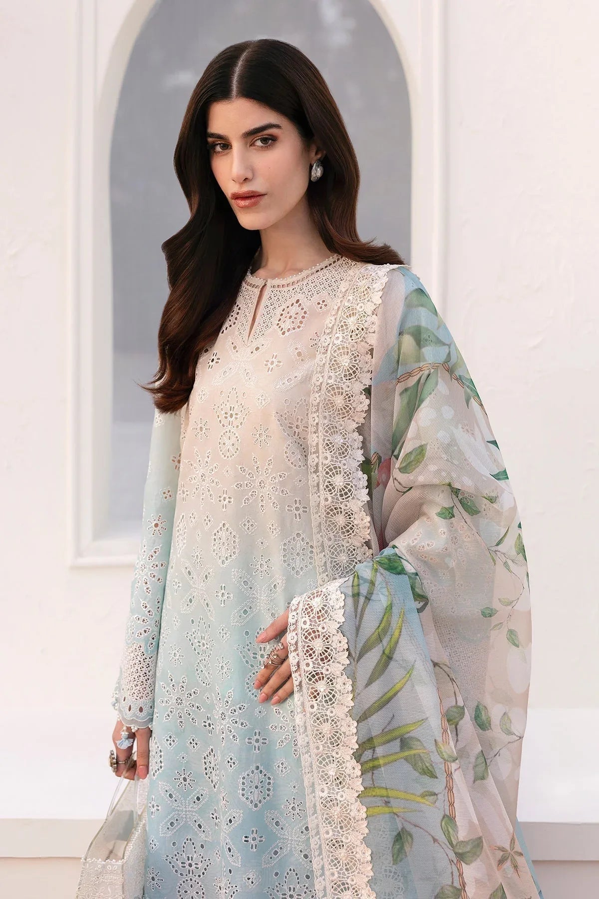 Baroque | Eid Printique | EMBROIDERED PRINTED LAWN UF-4185 - Aqsa Fabrics