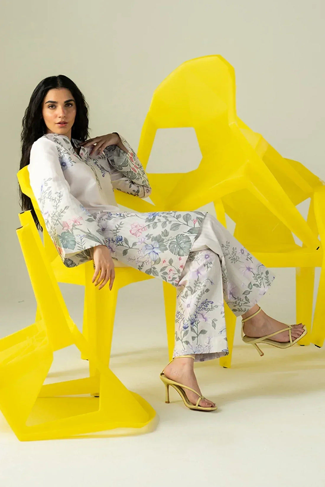 Afrozeh | Cords | Creamy - Aqsa Fabrics