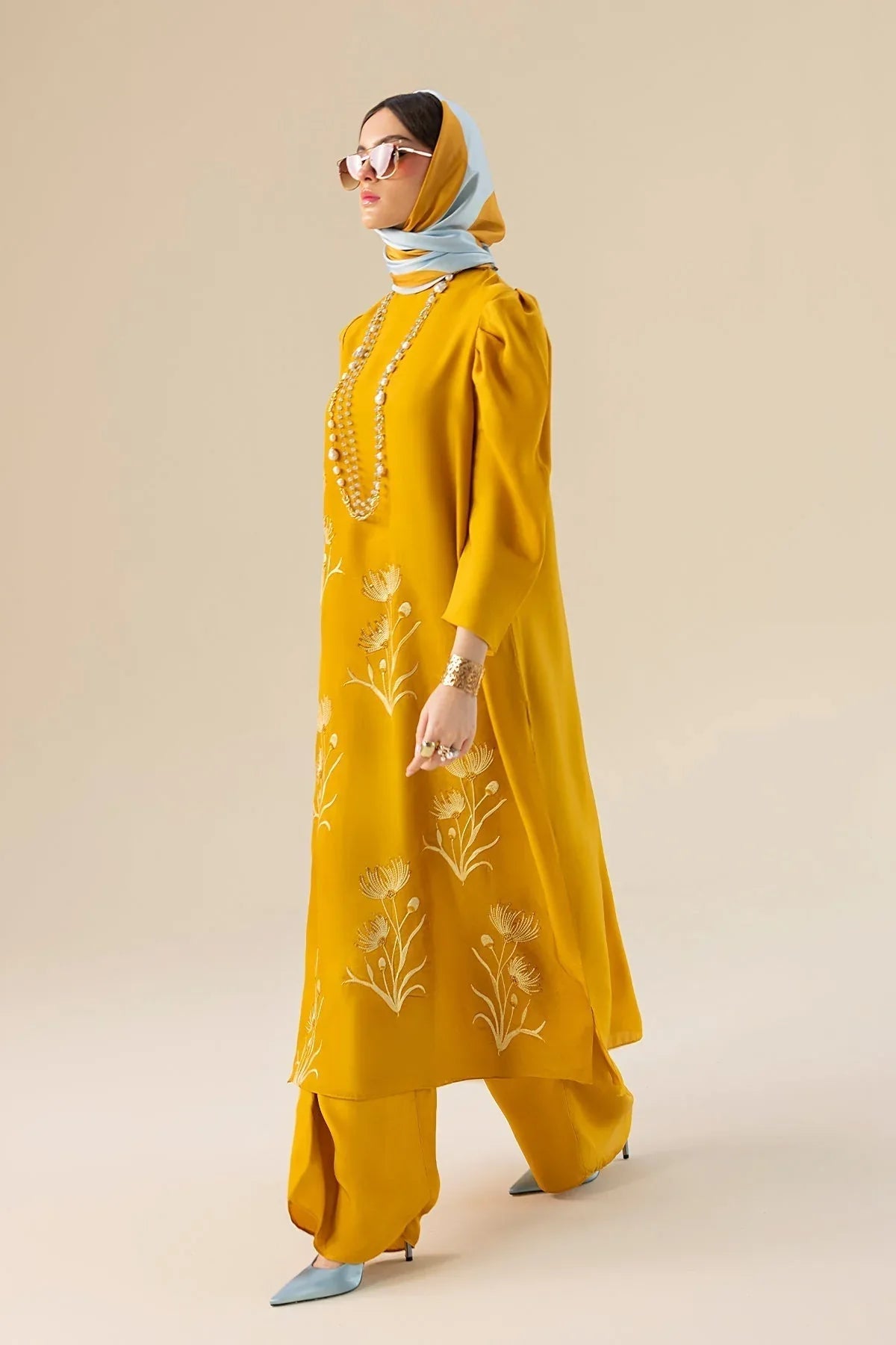 Erum Khan | Lillia Summer Edit | Honey Haze - Aqsa Fabrics