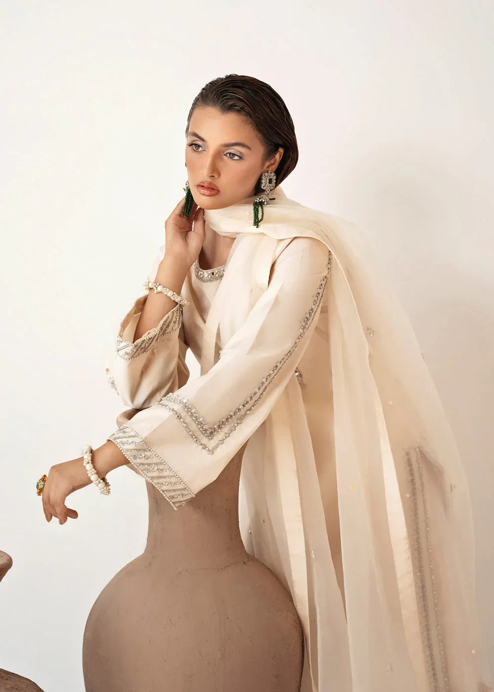 Dastoor | Euphoria Luxury Pret 24 | Pearl - Aqsa Fabrics