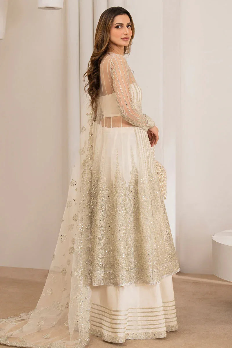 Jazmin | Formals Collection | NET UN-4016 - Aqsa Fabrics