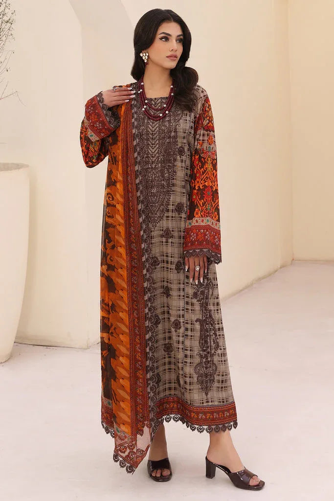 Charizma | Naranji Embroidered Lawn 24 | CN4-010 - Aqsa Fabrics