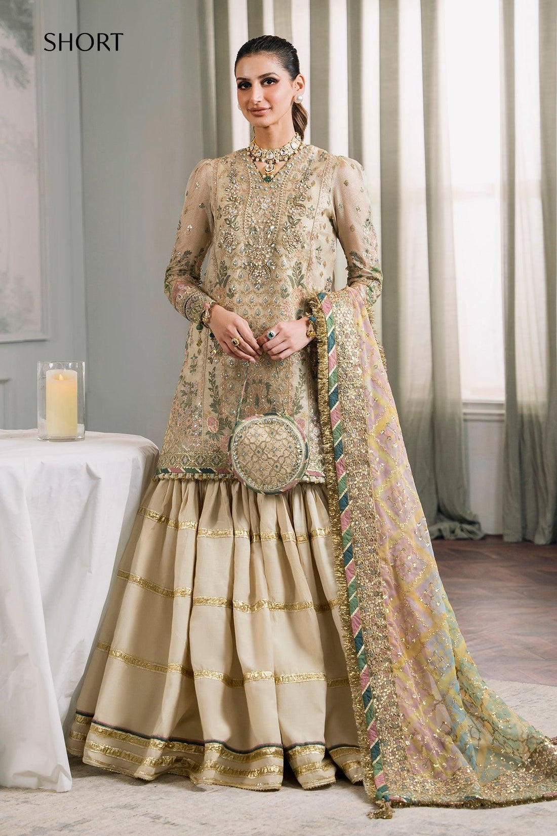 EMBROIDERED MASURI CH12-04 STITCHED