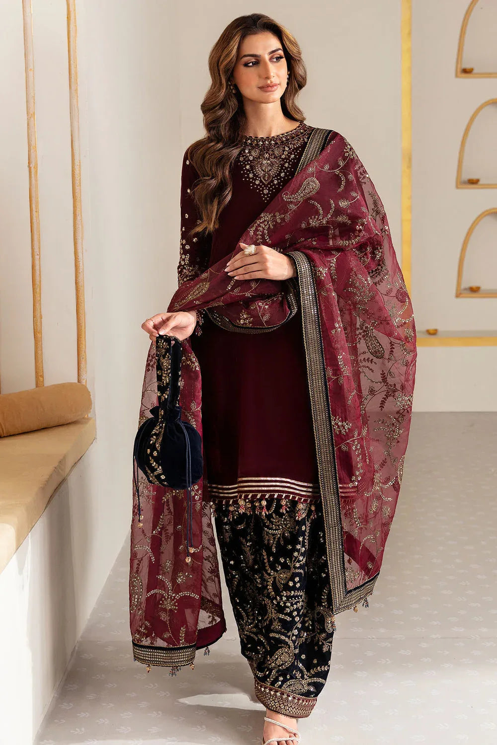 Jazmin | Velvet Edit 24 | Velvet Formal VF-2018 - Aqsa Fabrics
