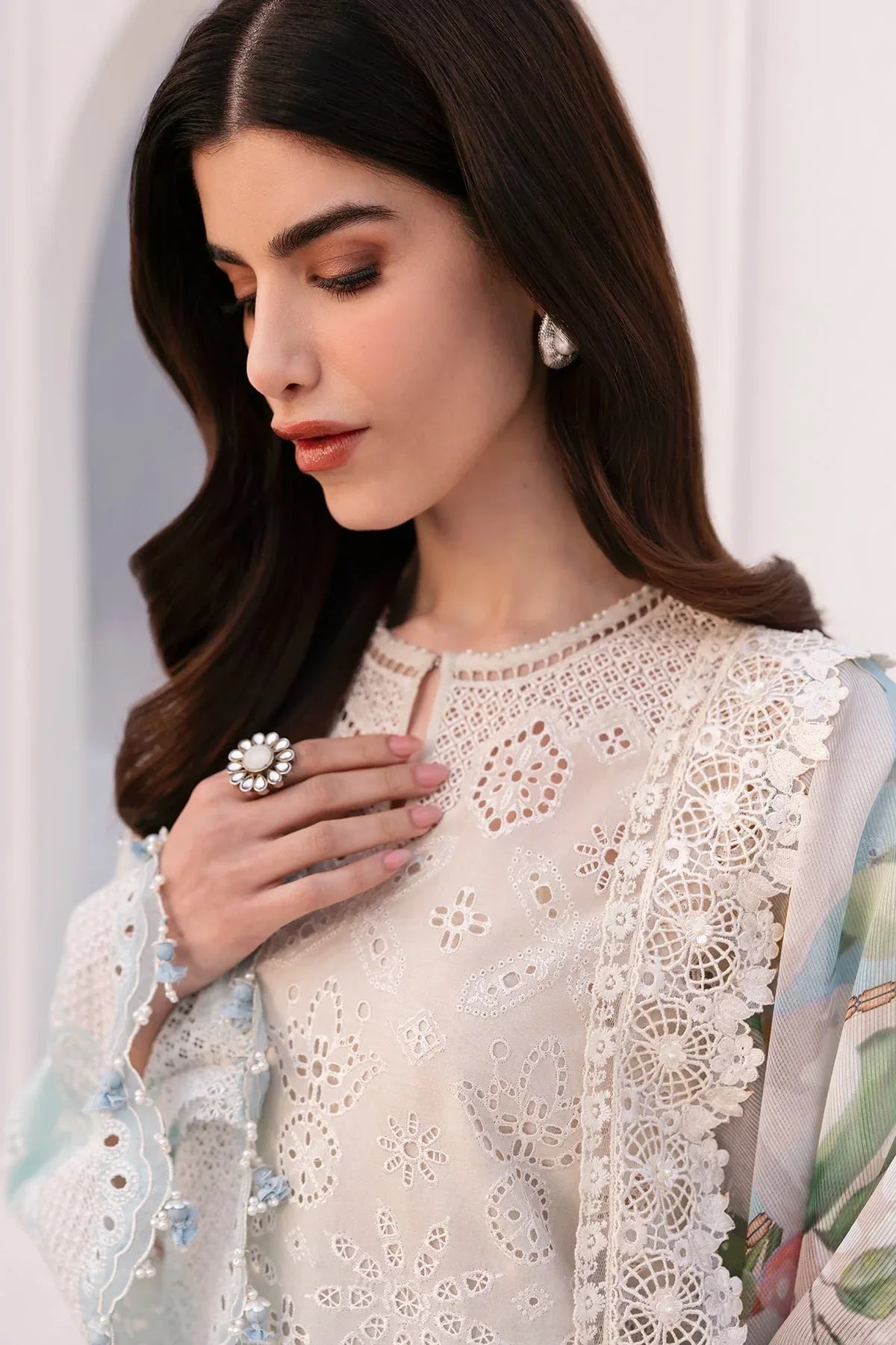 Baroque | Eid Printique | EMBROIDERED PRINTED LAWN UF-4185 - Aqsa Fabrics