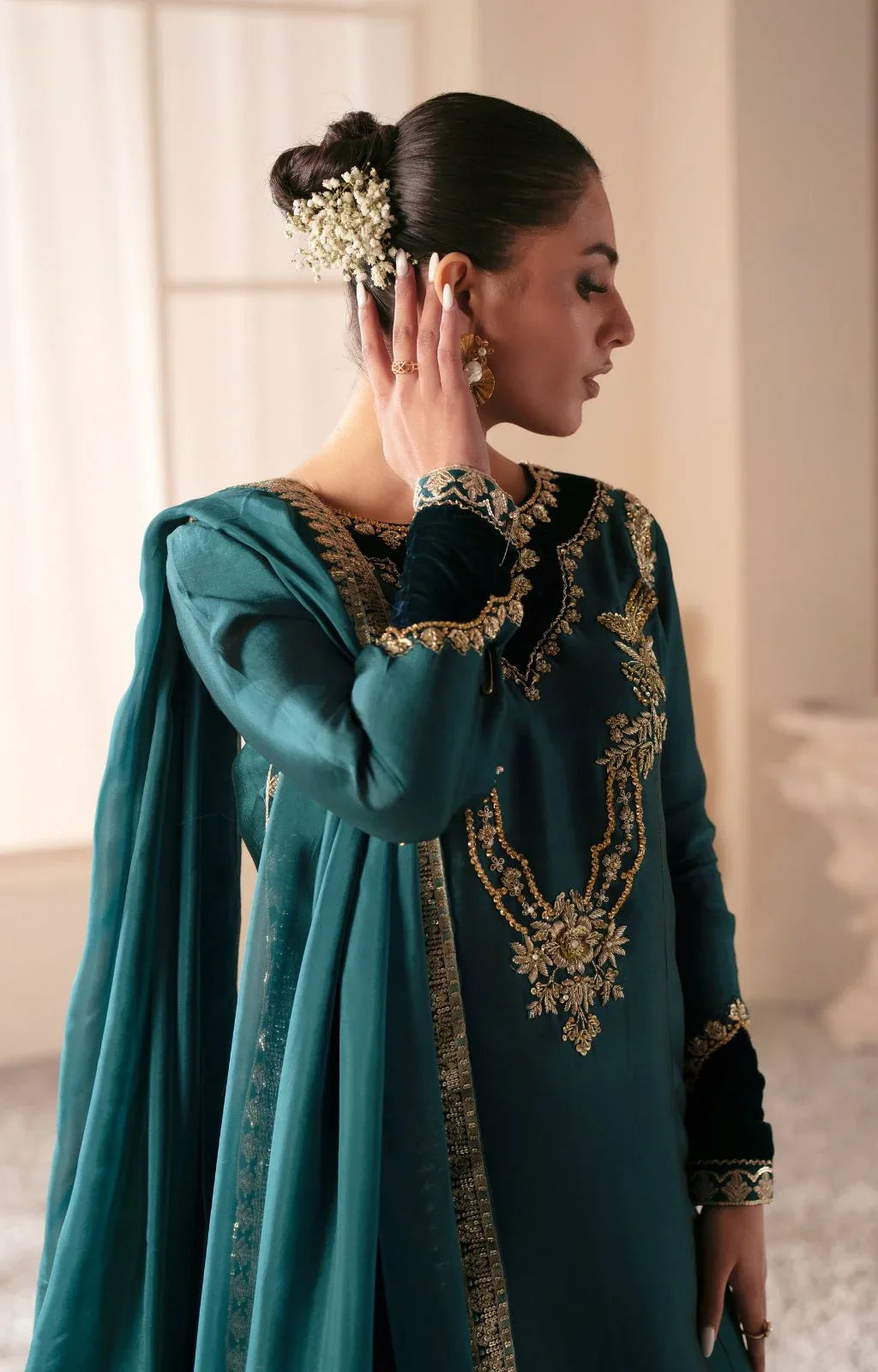 Ajr Couture | Symphony Luxe Festive 25 | Jade - Aqsa Fabrics