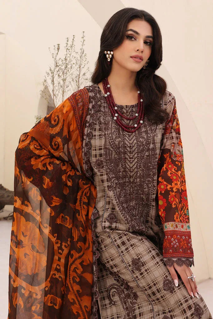 Charizma | Naranji Embroidered Lawn 24 | CN4-010 - Aqsa Fabrics