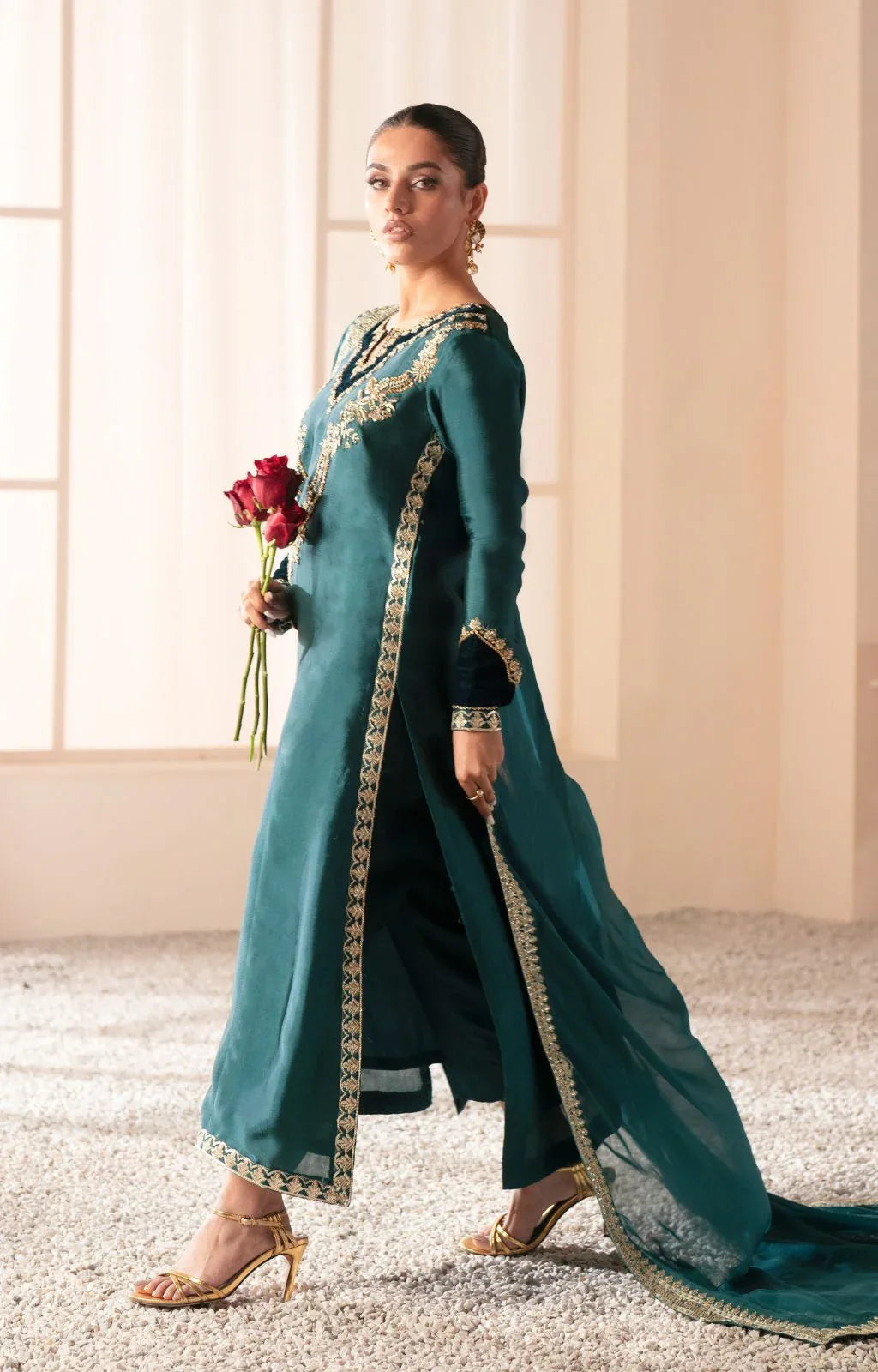 Ajr Couture | Symphony Luxe Festive 25 | Jade - Aqsa Fabrics