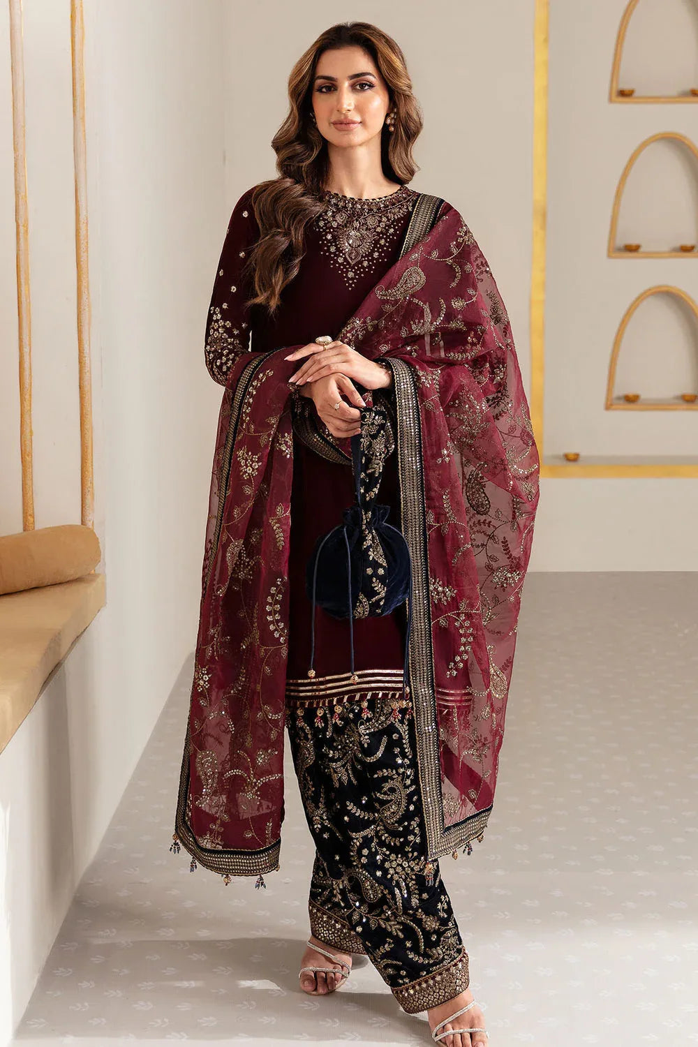 Jazmin | Velvet Edit 24 | Velvet Formal VF-2018 - Aqsa Fabrics
