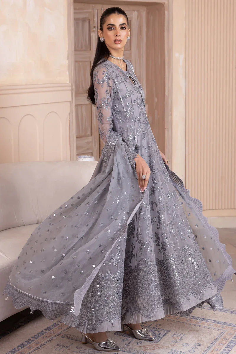 Jazmin | Formals Collection | CHIFFON UC-3045 - Aqsa Fabrics