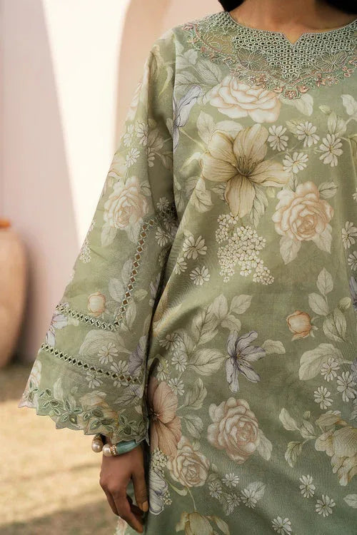 Baroque | Luxury Pret 24 | LAWN UF-596 - Aqsa Fabrics