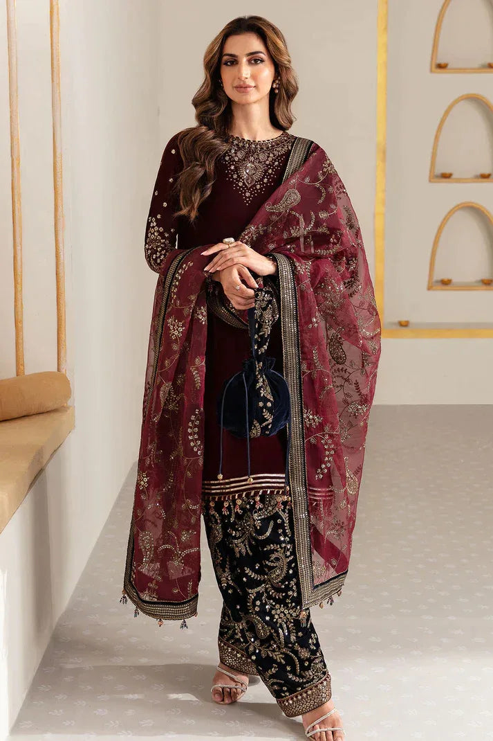 Jazmin | Velvet 23 | VF-2018 - Aqsa Fabrics