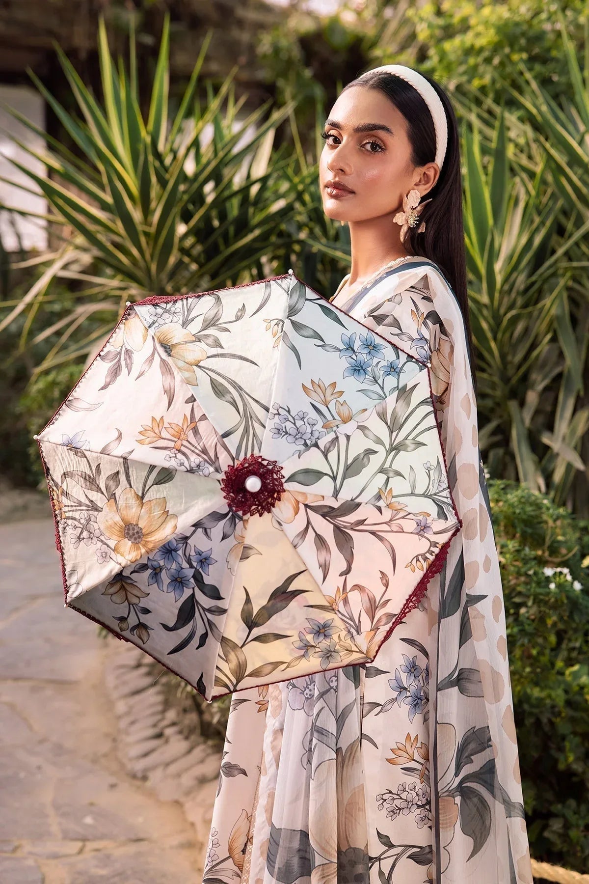 Alizeh | Sheen Lawn Prints 24 | GARDENIA - Aqsa Fabrics
