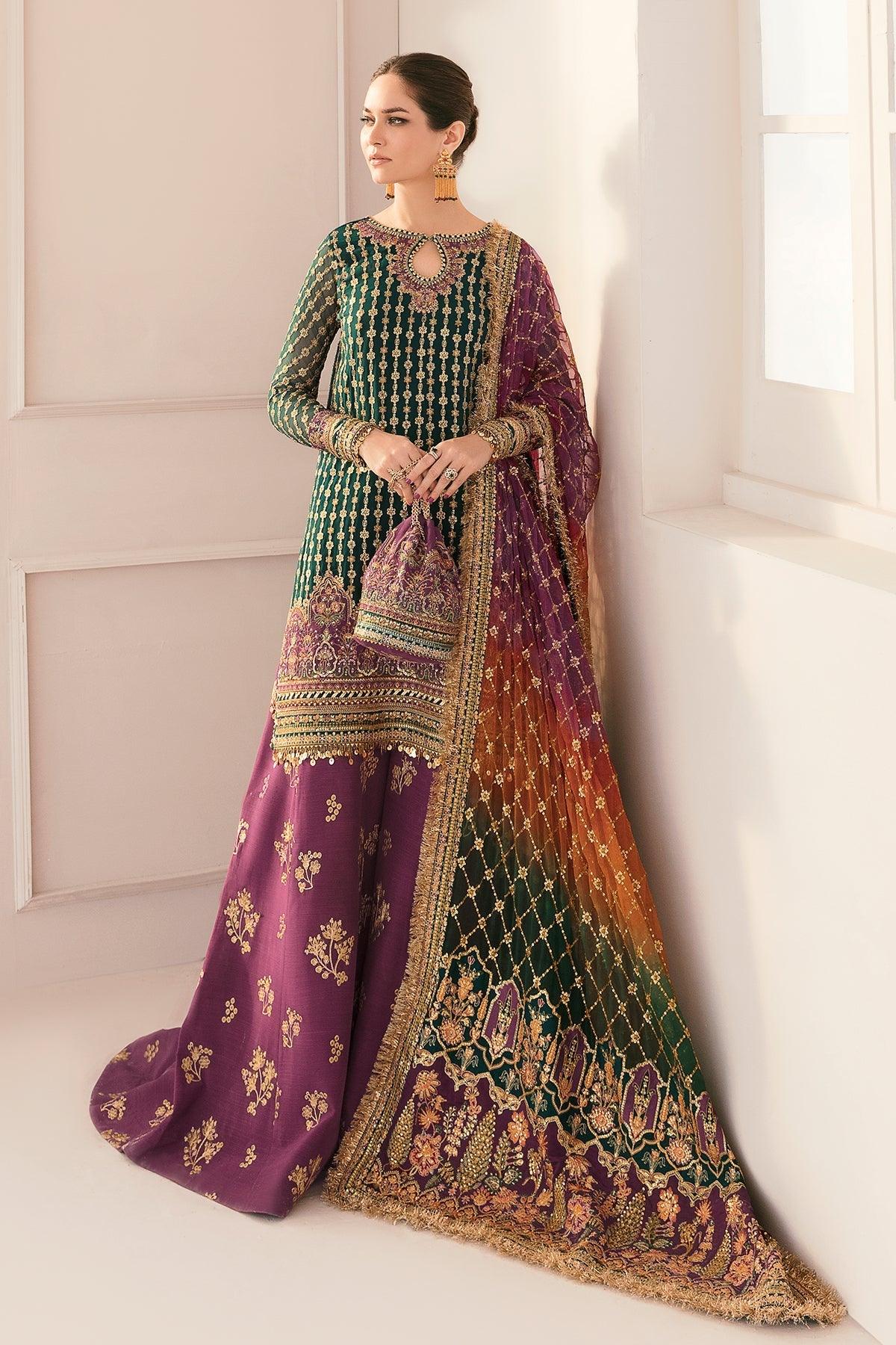EMBROIDERED CHIFFON CH11-06 STITCHED