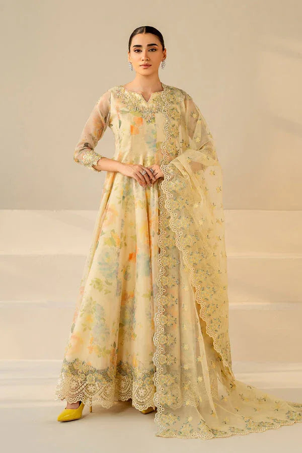 Baroque | Luxury Pret 25 | EMBROIDERED COTTON PATTI PR-1180 - Aqsa Fabrics