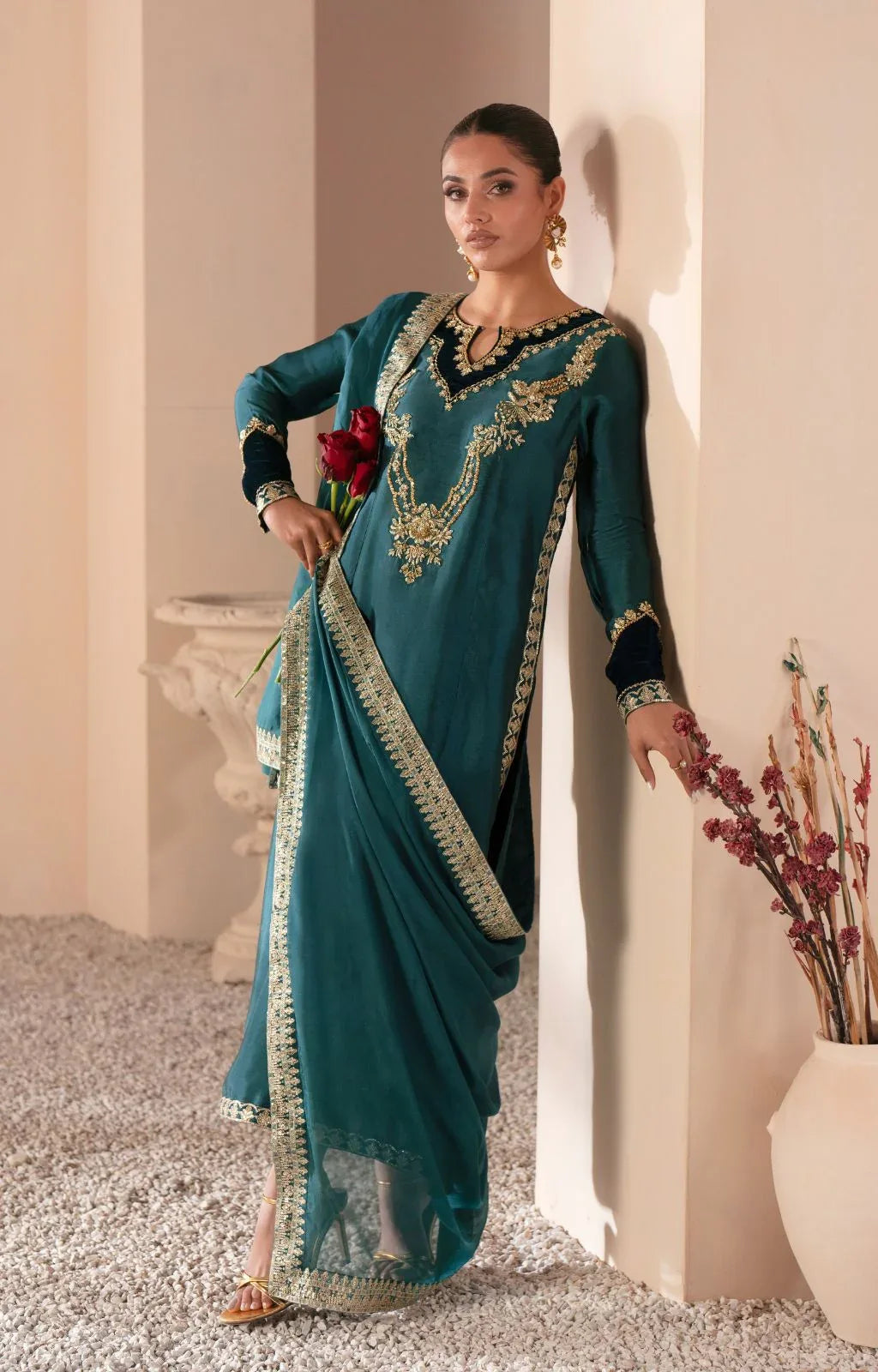 Ajr Couture | Symphony Luxe Festive 25 | Jade - Aqsa Fabrics