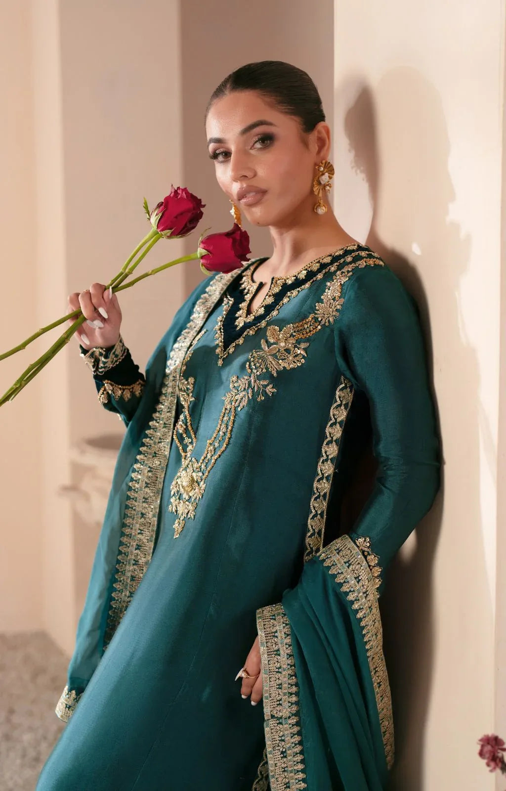 Ajr Couture | Symphony Luxe Festive 25 | Jade - Aqsa Fabrics