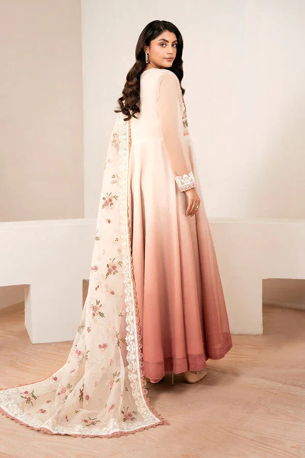 Baroque | Luxury Pret 25 | EMBROIDERED CHIFFON PR-1055 - Aqsa Fabrics