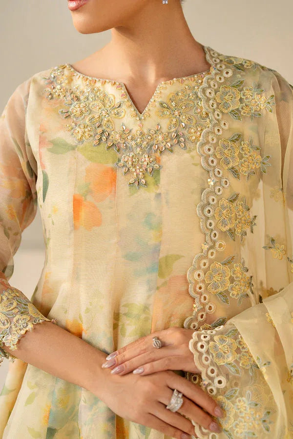 Baroque | Luxury Pret 25 | EMBROIDERED COTTON PATTI PR-1180 - Aqsa Fabrics
