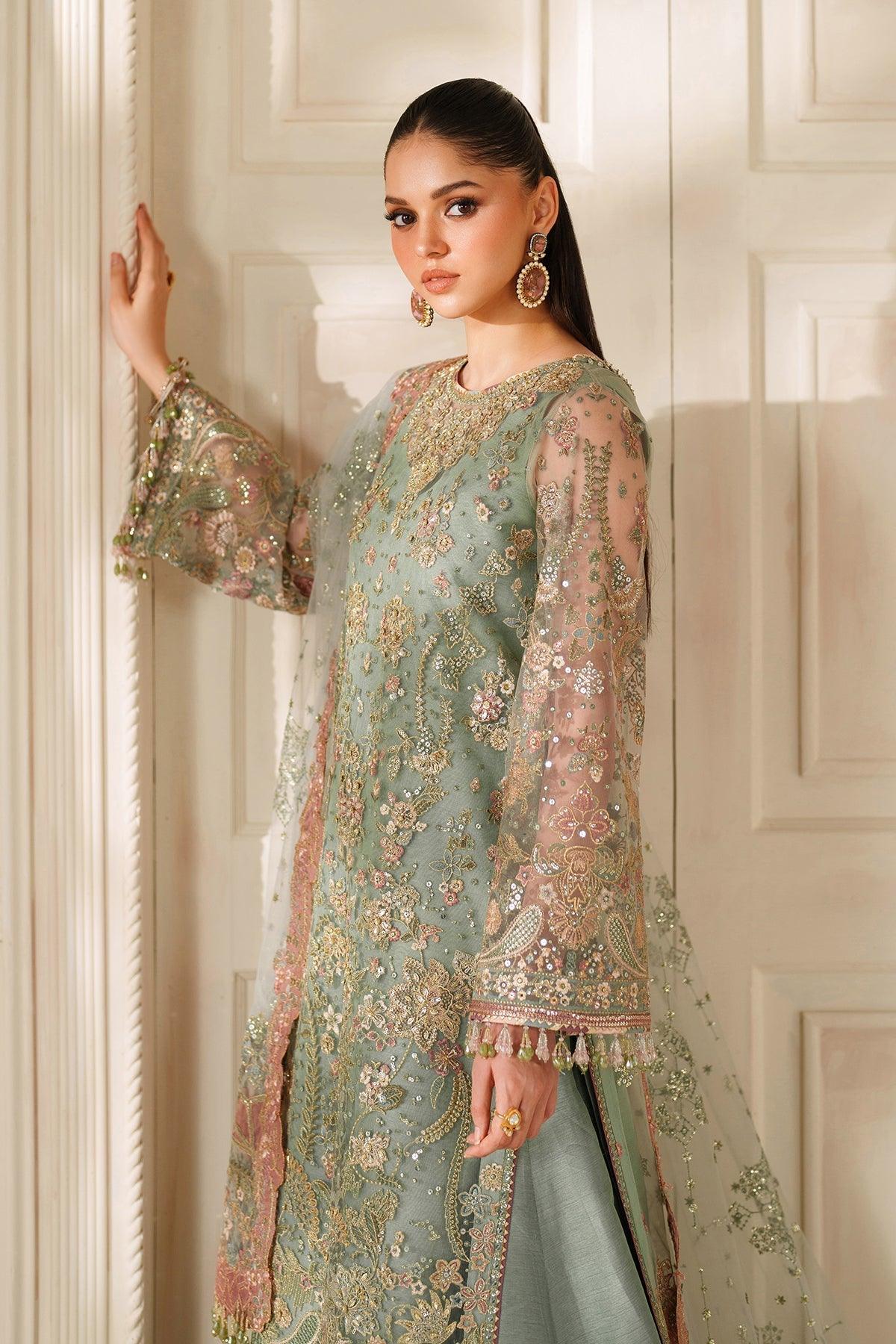 EMBROIDERED NET CH14-06 STITCHED