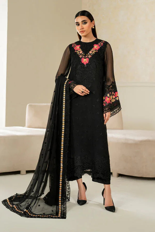 Baroque | Luxury Pret 25 | EMBROIDERED CHIFFON PR-1144 - Aqsa Fabrics