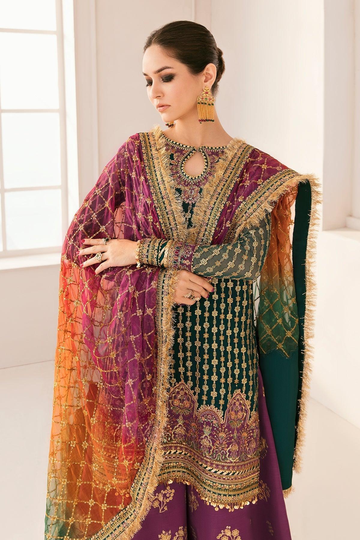 EMBROIDERED CHIFFON CH11-06 STITCHED