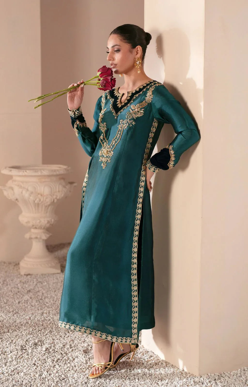 Ajr Couture | Symphony Luxe Festive 25 | Jade - Aqsa Fabrics