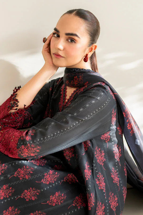 Baroque | Luxury Pret 24 | LAWN UF-675 - Aqsa Fabrics