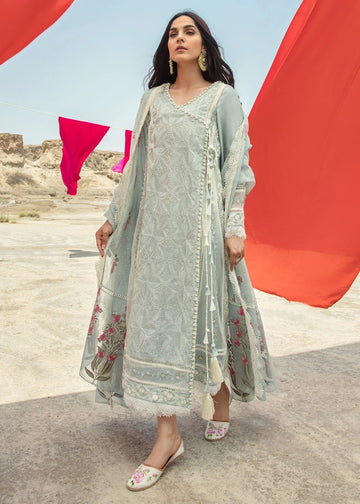 Saira Shakira | Luxury Pret | Seafoam - Aqsa Fabrics