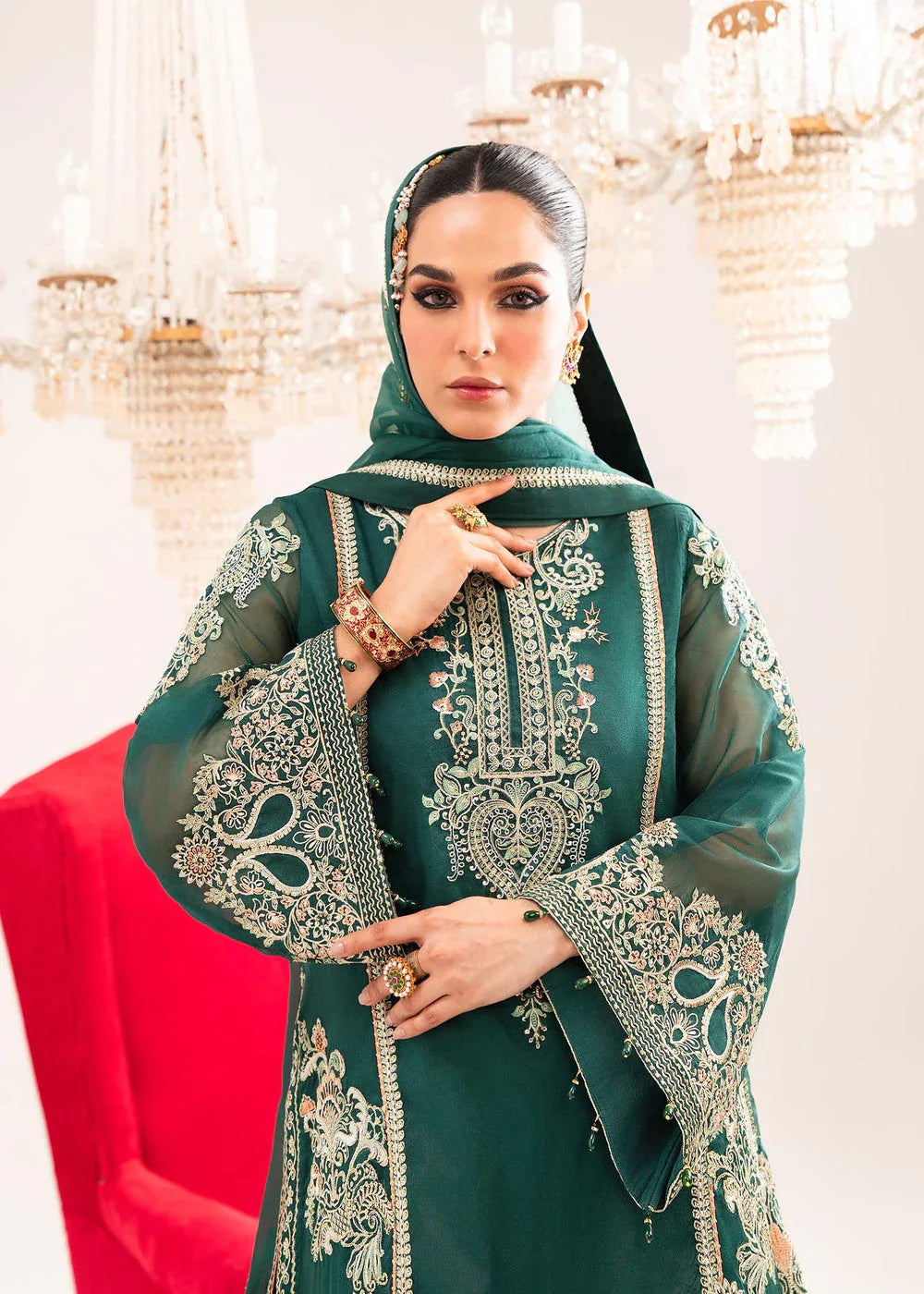 Dastoor | Sajni Luxury Eid Collection 24 | Mehrmaa - Aqsa Fabrics