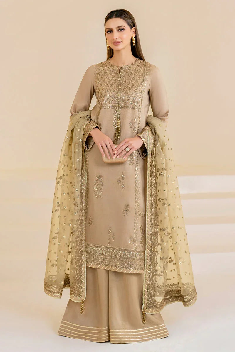Jazmin | Formals Collection | Raw Silk UR-7024 - Aqsa Fabrics